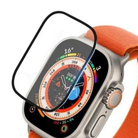 Bufalo Apple Watch Ultra 49 mm 3D Kavisli PMMA Nano Siyah Çerçeve Ekran Koruyucu