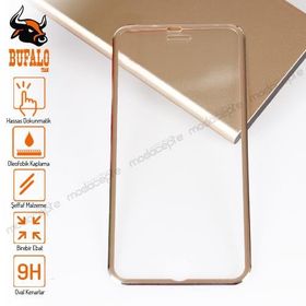 Bufalo İphone 6 Metal Kenarlı Cam Gold Ekran Koruyucu
