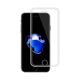 Bufalo iPhone 6 Plus 6S Plus Silikon Çerçeveli 5D Temperli Cam Şeffaf Ekran Koruyucu