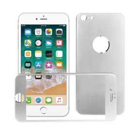 Bufalo iPhone 6 Plus Metal Kenarlı Ön Arka Cam Gri Ekran Koruyucu