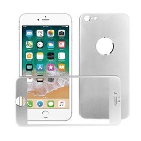 Bufalo iPhone 6 Plus Metal Kenarlı Ön Arka Cam Gri Ekran Koruyucu