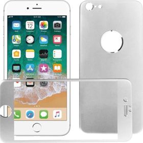 Bufalo iPhone 6 Plus Metal Kenarlı Ön Arka Cam Gri Ekran Koruyucu