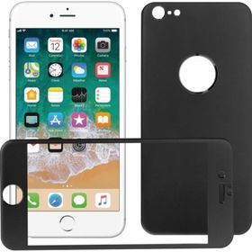 Bufalo iPhone 6 Plus Metal Kenarlı Ön Arka Cam Siy Ekran Koruyucu