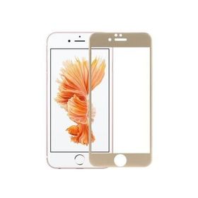 Bufalo iPhone 6S Kavisli 4D Cam Gold Ekran Koruyucu