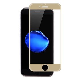 Bufalo iPhone 7 Kavisli 4D Cam Gold Ekran Koruyucu