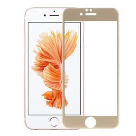 Bufalo iPhone 7 Kavisli 4D Cam Gold Ekran Koruyucu