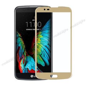 Bufalo Lg K10 Kavisli 3D Cam Gold Ekran Koruyucu