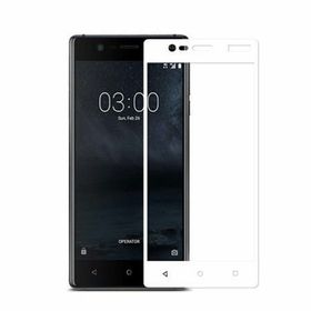 Bufalo Nokia 3 Kavisli 3D Cam Beyaz Ekran Koruyucu
