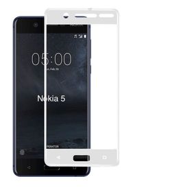 Bufalo Nokia 5 Kavisli 3D Cam Beyaz Ekran Koruyucu