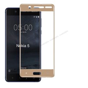 Bufalo Nokia 5 Kavisli 3D Cam Gold Ekran Koruyucu