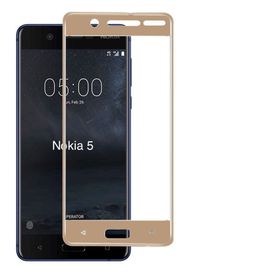 Bufalo Nokia 5 Kavisli 3D Cam Gold Ekran Koruyucu