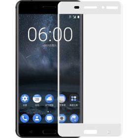 Bufalo Nokia 6 Kavisli 3D Cam Beyaz Ekran Koruyucu