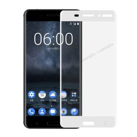Bufalo Nokia 6 Kavisli 3D Cam Beyaz Ekran Koruyucu