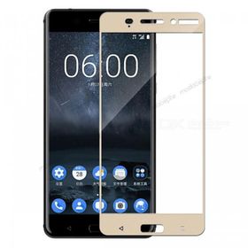 Bufalo Nokia 6 Kavisli 3D Cam Gold Ekran Koruyucu