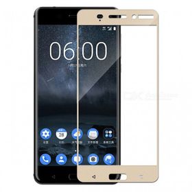 Bufalo Nokia 6 Kavisli 3D Cam Gold Ekran Koruyucu