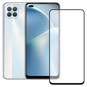 Bufalo Oppo Reno 4 Lite Siyah 9D Temperli Cam Ekran Koruyucu