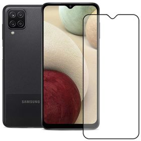 Bufalo Samsung Galaxy A12 9D Temperli Siyah Camlı Ekran Koruyucu