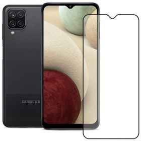 Bufalo Samsung Galaxy A12 9D Temperli Siyah Camlı Ekran Koruyucu