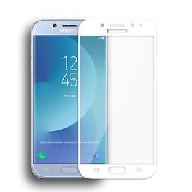 Bufalo Samsung J5 Pro J530 Kavisli 3D Cam Beyaz Ekran Koruyucu