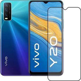 Bufalo Vivo Y20 5D Temperli Siyah Camlı Ekran Koruyucu