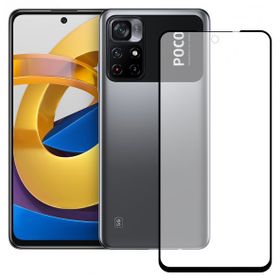 Bufalo Xiaomi Poco M4 Pro 5G 9D Seramik Mat Nano Siyah Tam Kaplamalı Ekran Koruyucu