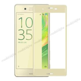 Bufalo Xperia X Kavisli 3D Cam Gold Ekran Koruyucu