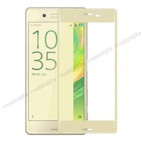 Bufalo Xperia X Kavisli 3D Cam Gold Ekran Koruyucu