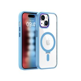 Buff Açık Mavi İphone 15 BumperMag Kılıf