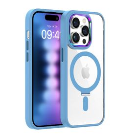 Buff Açık Mavi İphone 15 Pro Max BumperMag Kılıf