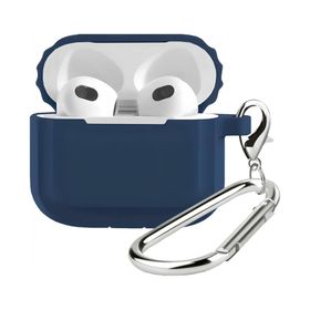 Buff Airpods 3 Rubber Koyu Mavi Silikon Kılıf