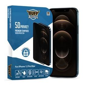 Buff iPhone 12 Pro Max 5D Privacy Ekran Koruyucu