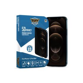 Buff iPhone 12 Pro Max 5D Privacy Ekran Koruyucu