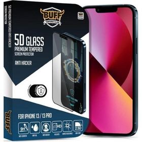 Buff iphone 13-13 Pro 5D Uyumlu Glass Anti Hacker Ekran Koruyucu