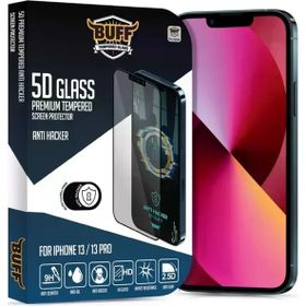 Buff iphone 13-13 Pro 5D Uyumlu Glass Anti Hacker Ekran Koruyucu
