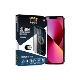 Buff iphone 13-13 Pro 5D Uyumlu Glass Anti Hacker Ekran Koruyucu