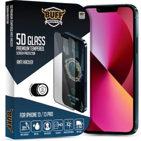 Buff iphone 13-13 Pro 5D Uyumlu Glass Anti Hacker Ekran Koruyucu