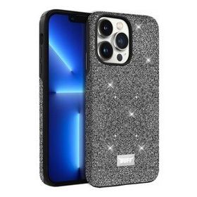 Buff iPhone 13 Diamond Dark Silver Series Kılıf