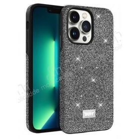 Buff iPhone 13 Diamond Dark Silver Series Kılıf