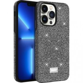 Buff iPhone 13 Pro Diamond Dark Silver Series Kılıf