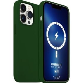 Buff iPhone 13 Pro Magsafe Dark Green Rubber Fit Kılıf