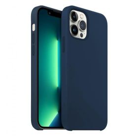 Buff iPhone 13 Pro Max Navy Blue Rubber Fit Kılıf