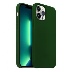 Buff iPhone 13 Pro Max Rubber Fit Dark Green Cep Telefonu Koruma Kılıfı
