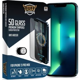 Buff iphone 13 Pro Max Uyumlu 5D Glass Anti Hacker Ekran Koruyucu