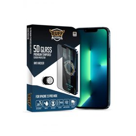 Buff iphone 13 Pro Max Uyumlu 5D Glass Anti Hacker Ekran Koruyucu