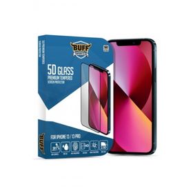 Buff iPhone 13/13 Pro 5D Glass Şeffaf Ekran Koruyucu