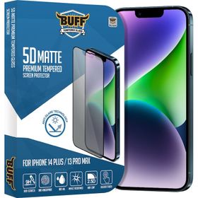 Buff iPhone 14 Plus 13 Pro Max 5D Matte Ekran Koruyucu