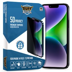 Buff iPhone 14 Plus/13 Pro Max 5D Privacy Şeffaf Ekran Koruyucu