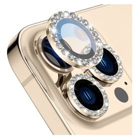 Buff iPhone 14 Pro / 14 Pro Max Gold Diamond Altın Sarısı Lens Koruyucu