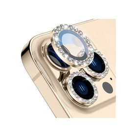 Buff iPhone 14 Pro / 14 Pro Max Gold Diamond Altın Sarısı Lens Koruyucu