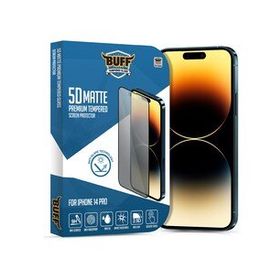Buff iPhone 14 Pro 5D Matte Şeffaf Ekran Koruyucu